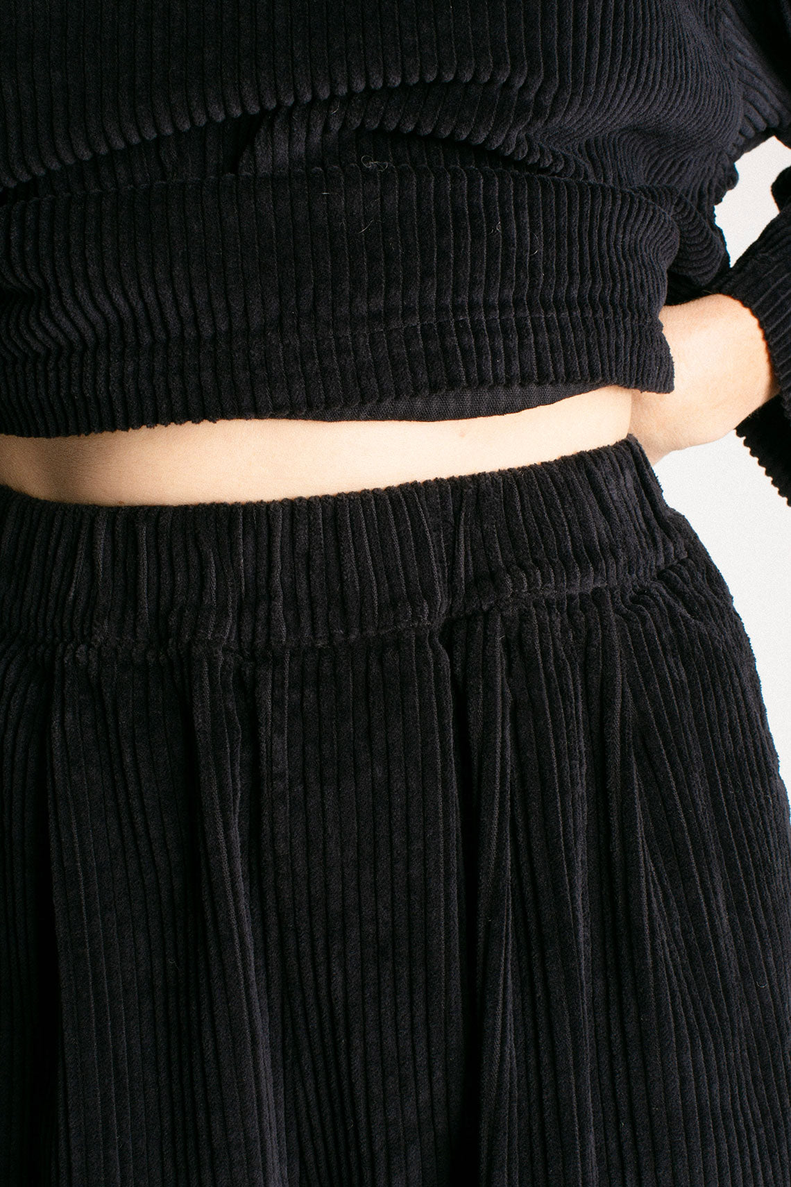 Dark Navy Corduroy Wide Pant