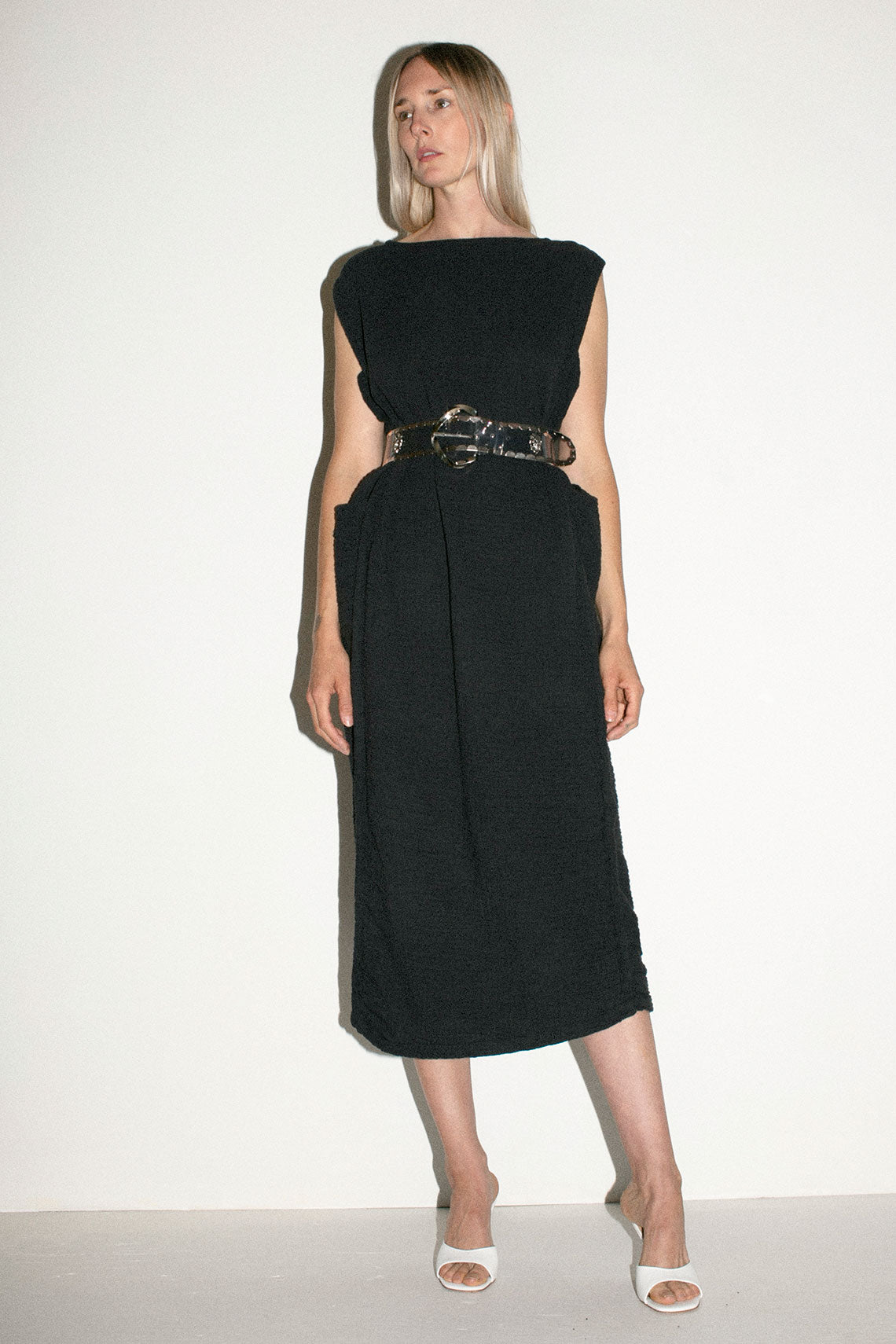 Graphite Side Corded Dress