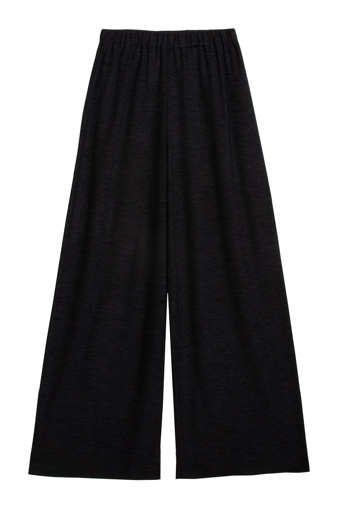 Grey Wool Straight Pant