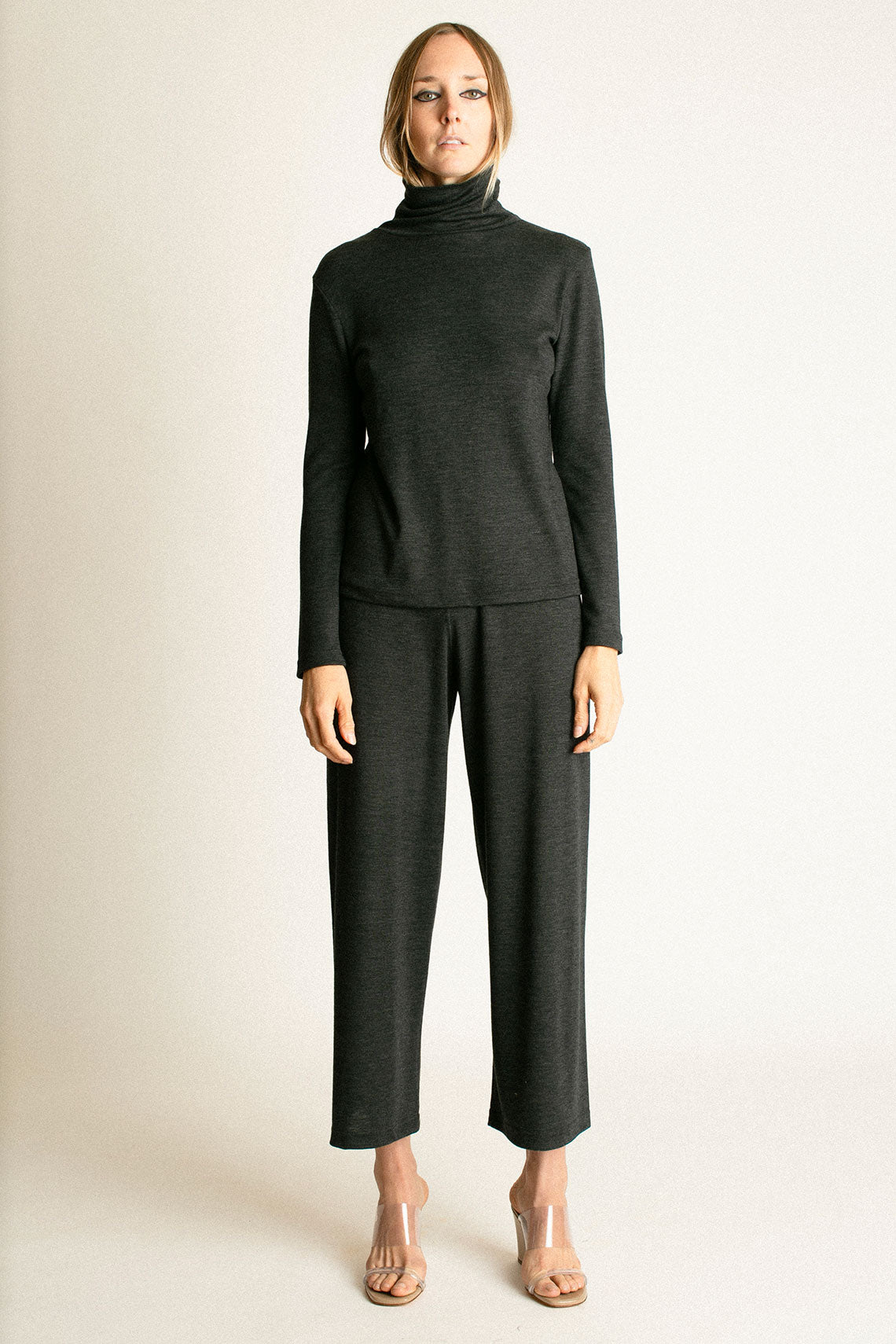 Grey Wool Turtleneck