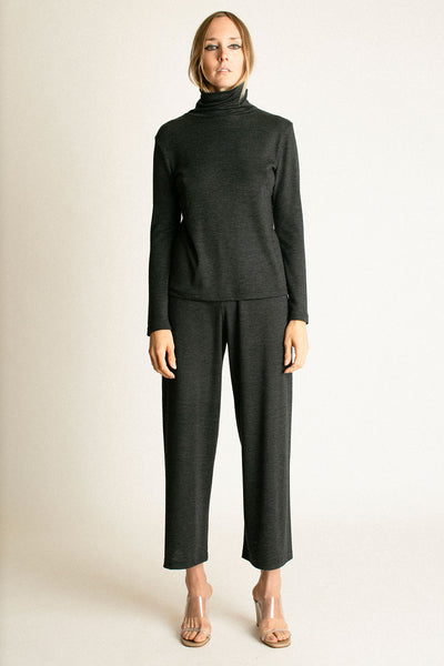 Grey Wool Turtleneck