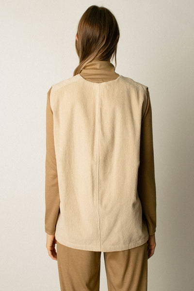 Ivory Corduroy Vest