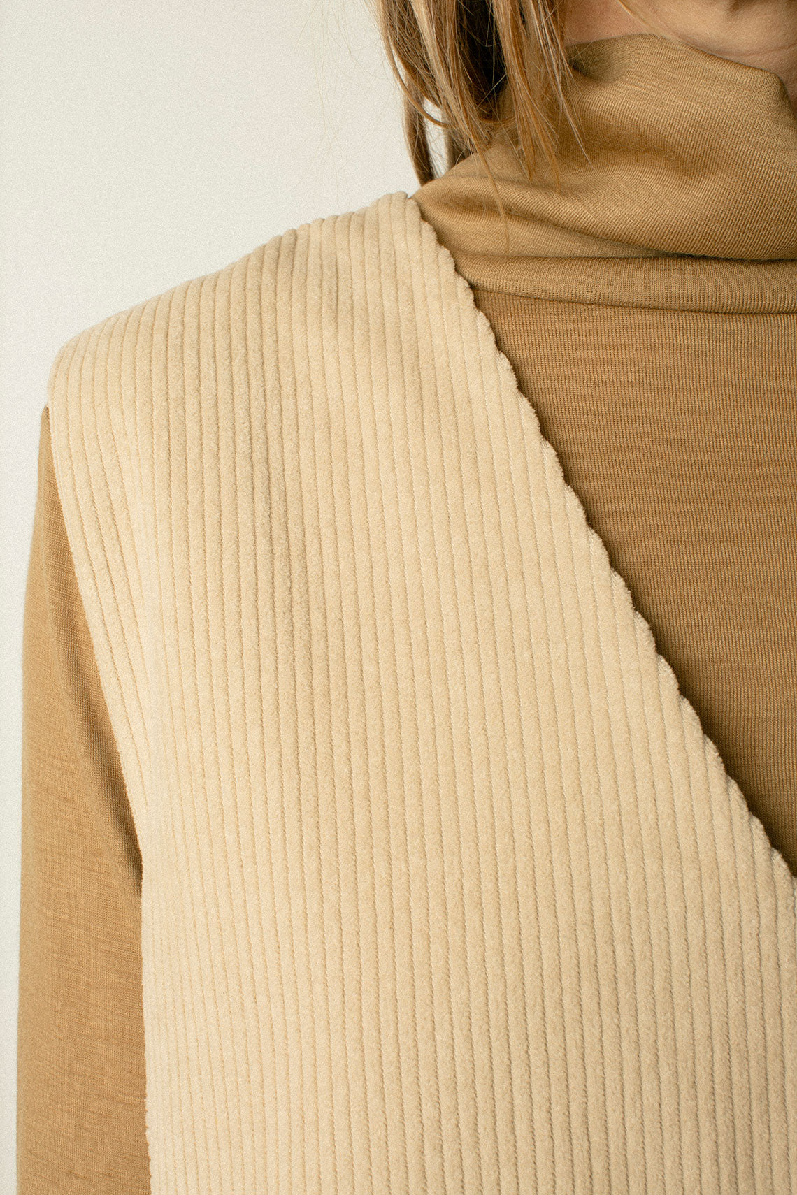 Ivory Corduroy Vest