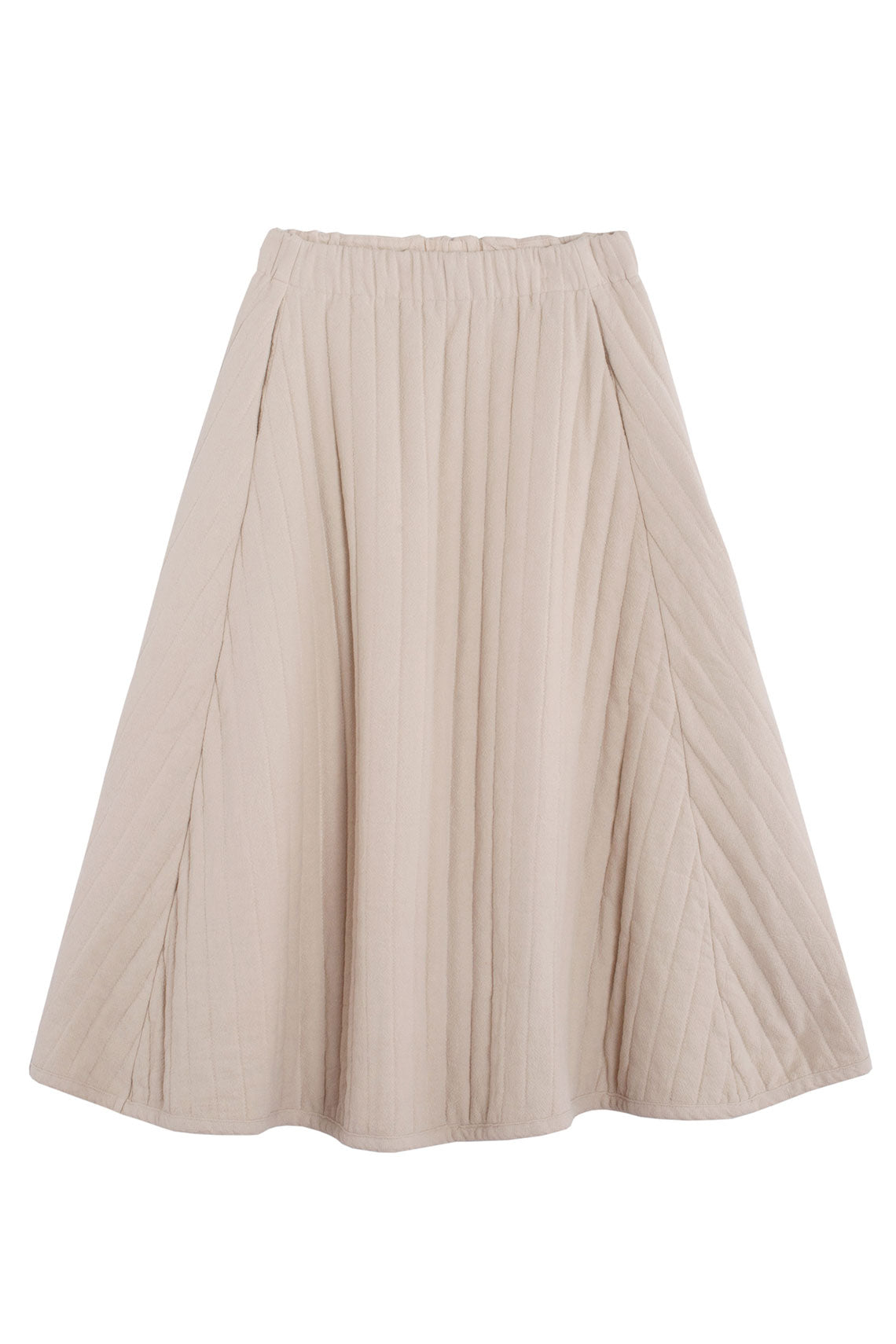 Ivory Quilted Skirt