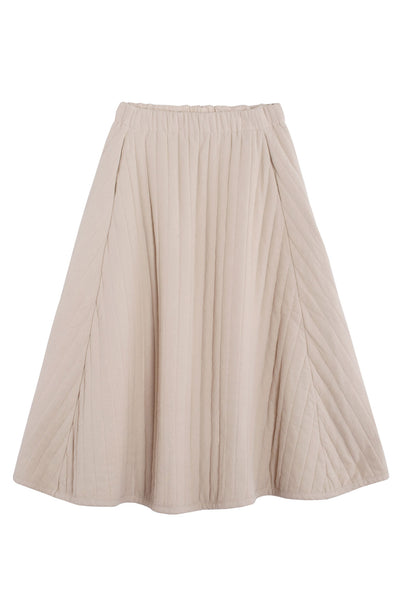 Ivory Quilted Skirt