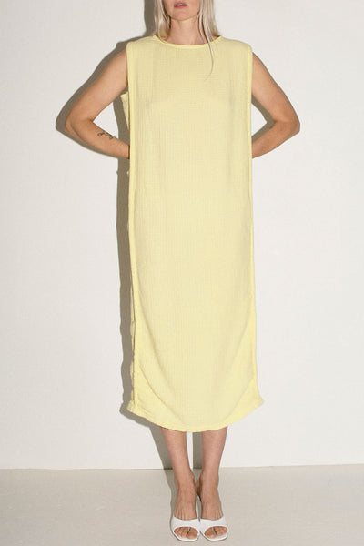 Lemon Side Corded Dress