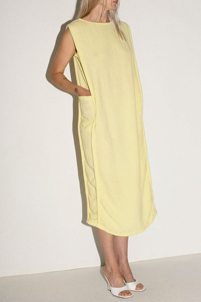 Lemon Side Corded Dress