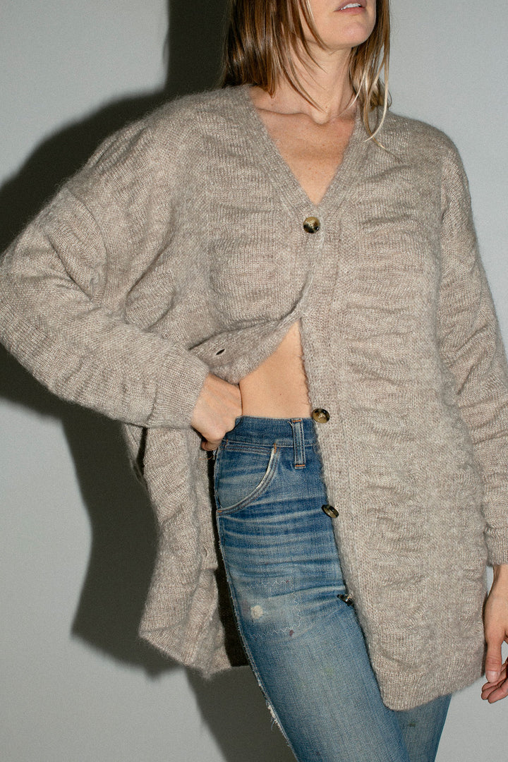 Black Crane - Natural Waterfall Cardigan – BONA DRAG