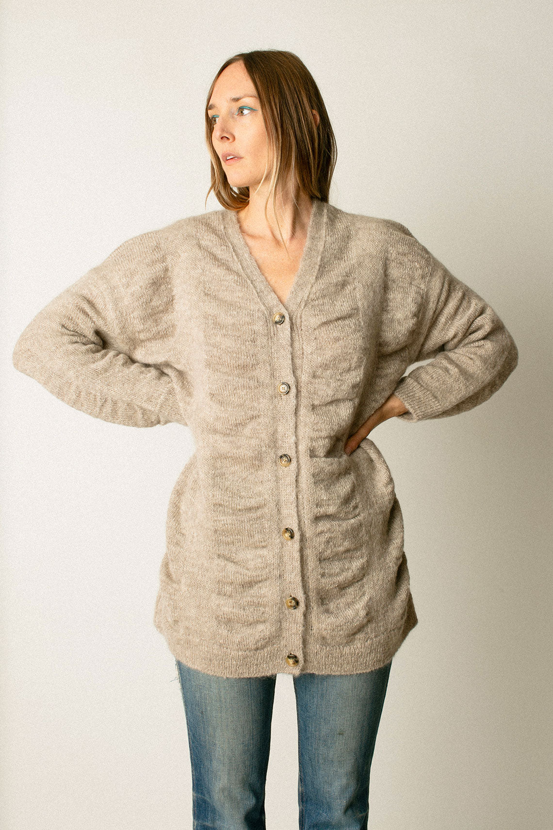 Natural Waterfall Cardigan