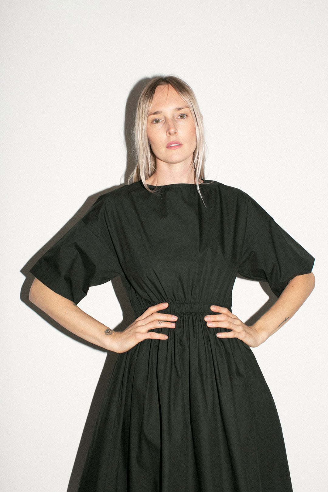 SALE 20% OFF - Black Crane - Shadow Pleat Dress – BONA DRAG