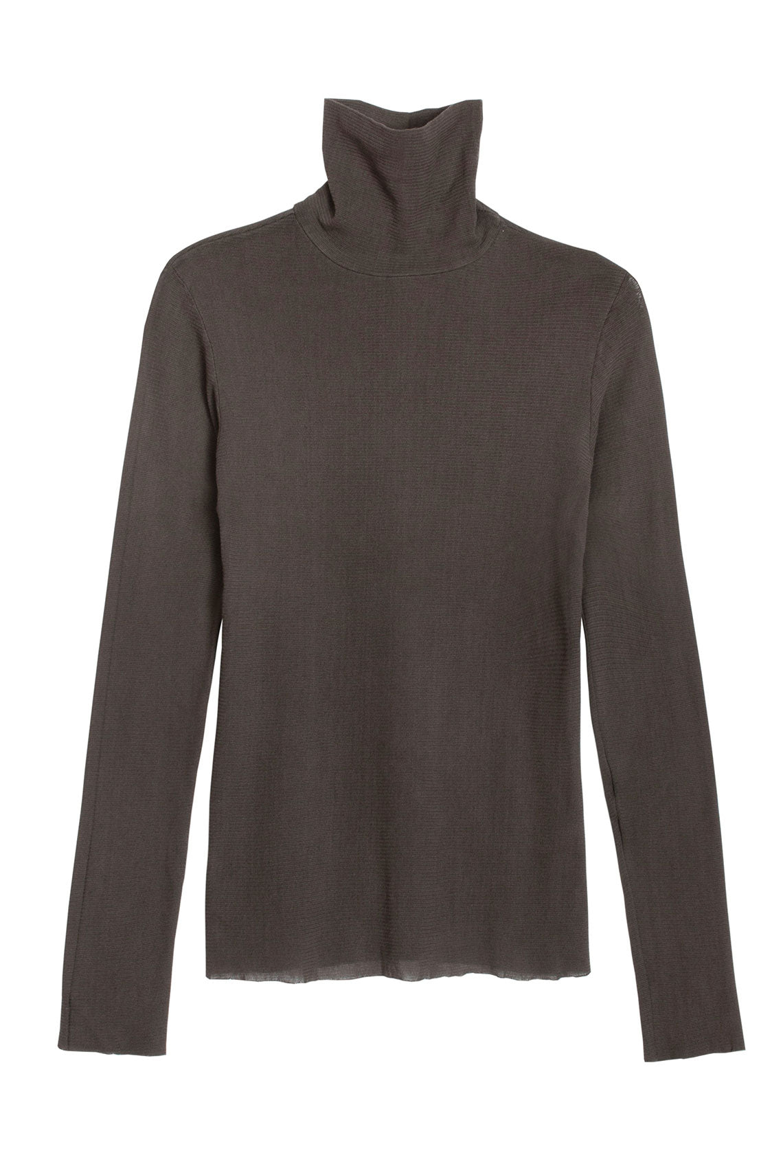 Slate Double Mesh Turtleneck