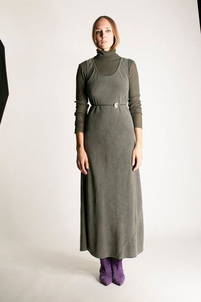 Slate Double Mesh Turtleneck