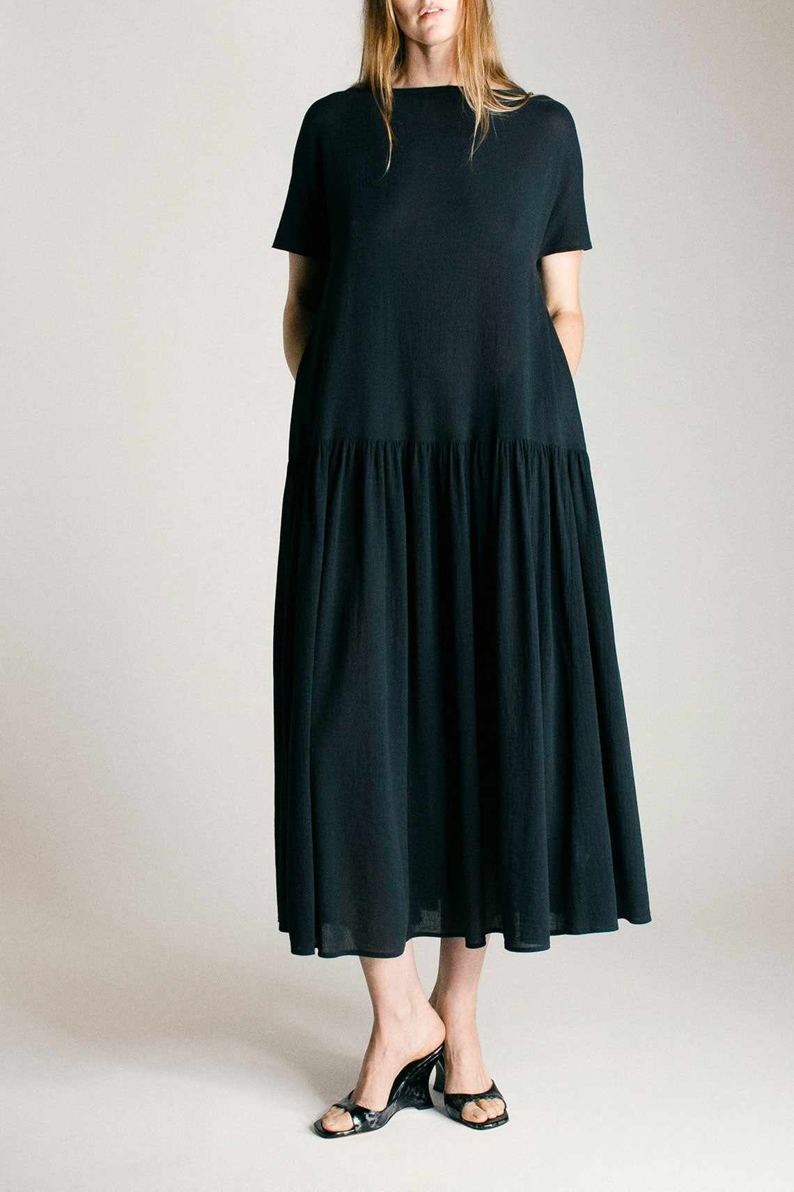Black Crane - Sumi Black New Easy Dress – BONA DRAG