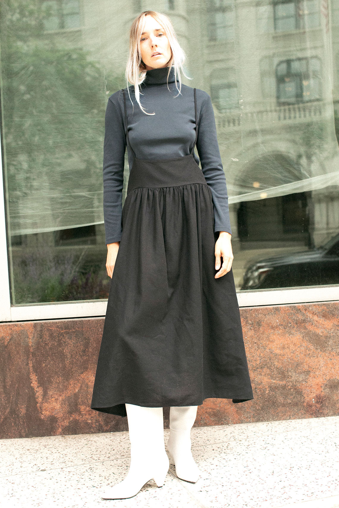 Black Crane - Black Suspender Dress – BONA DRAG