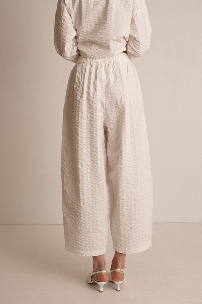 White Wide Pant