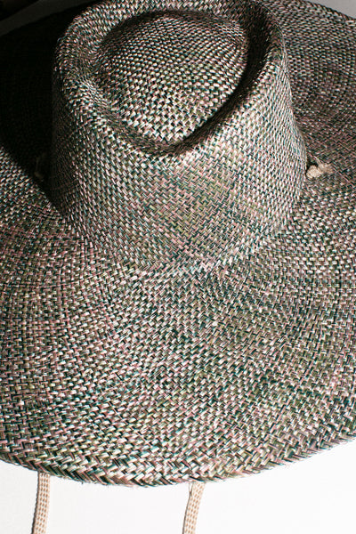 Olivine Dai Hat with Tie