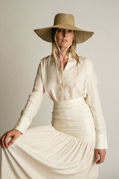 Seagrass Dia Hat with Tie