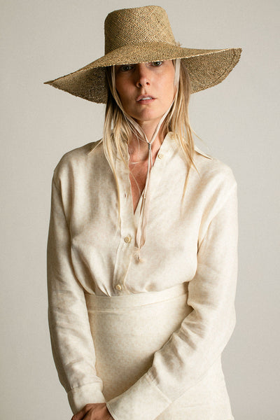 Seagrass Dia Hat with Tie