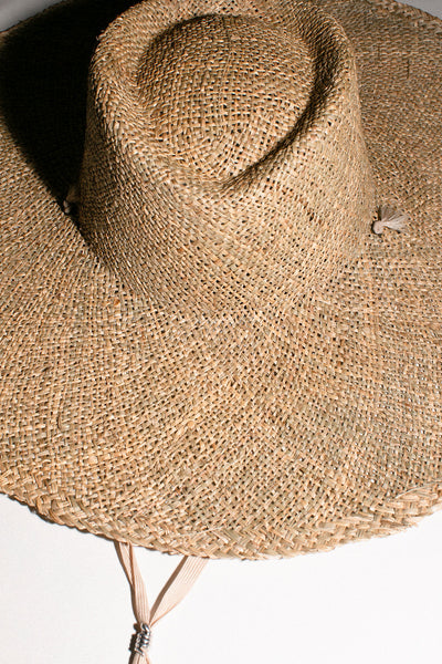 Seagrass Dia Hat with Tie