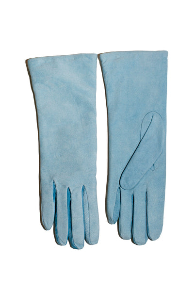 Cyan Distressed Classic Gloves