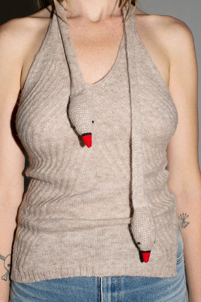 Oatmeal Swan Halter