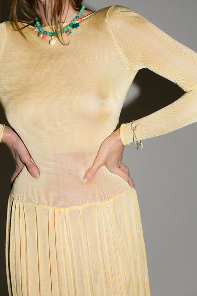 Pale Yellow Kingsley Dress