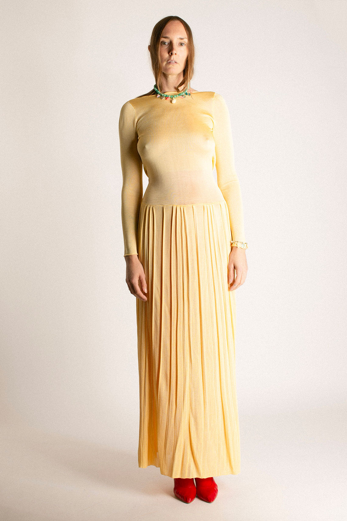 Pale Yellow Kingsley Dress