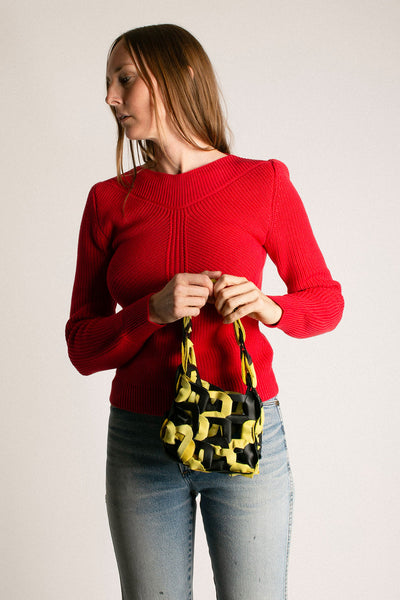 Rosso Ribcage Boatneck