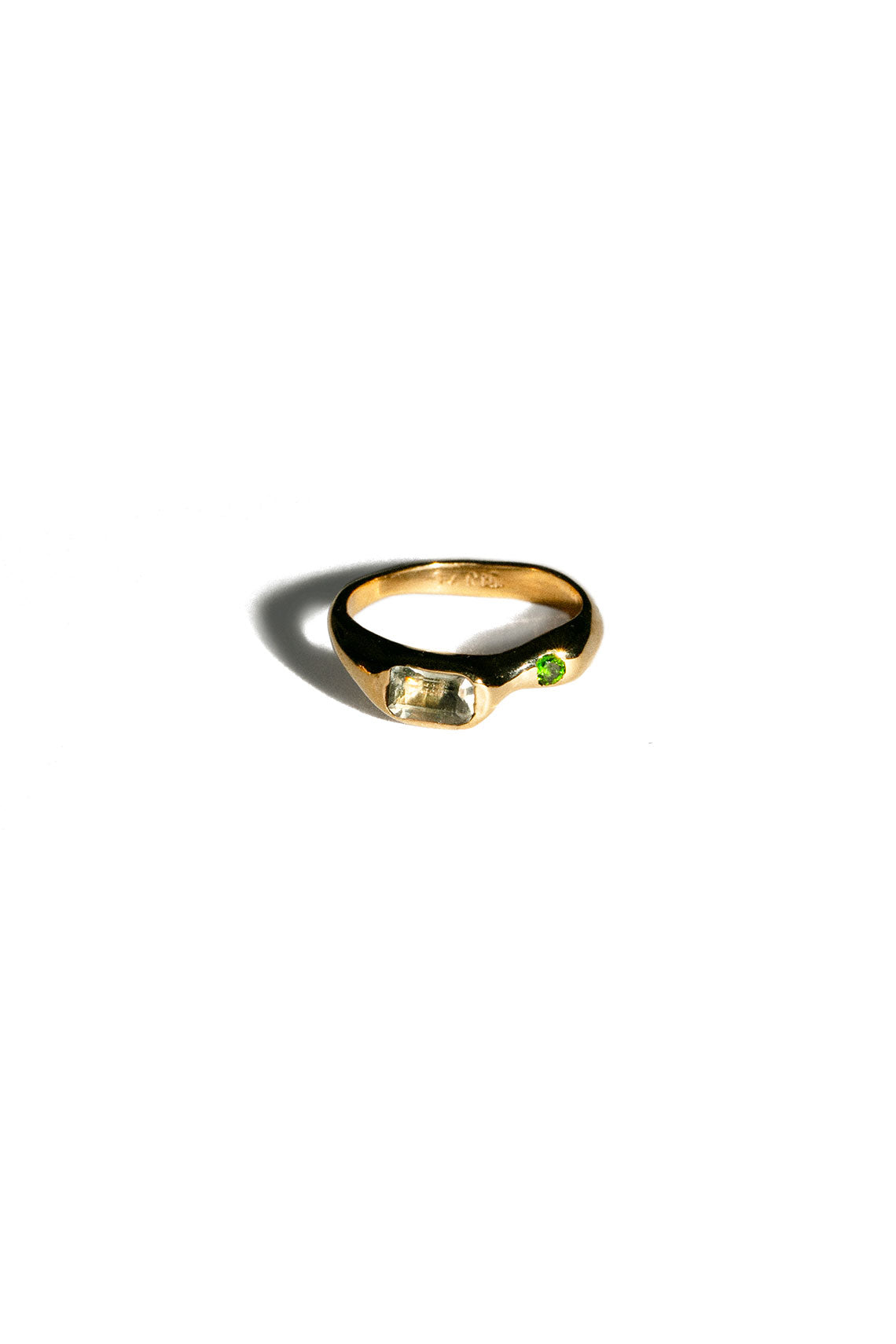 Gold Plated Bronze Mer Ring