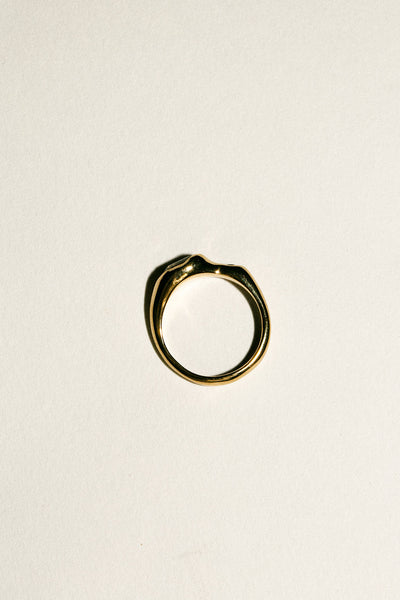 Gold Plated Bronze Mer Ring