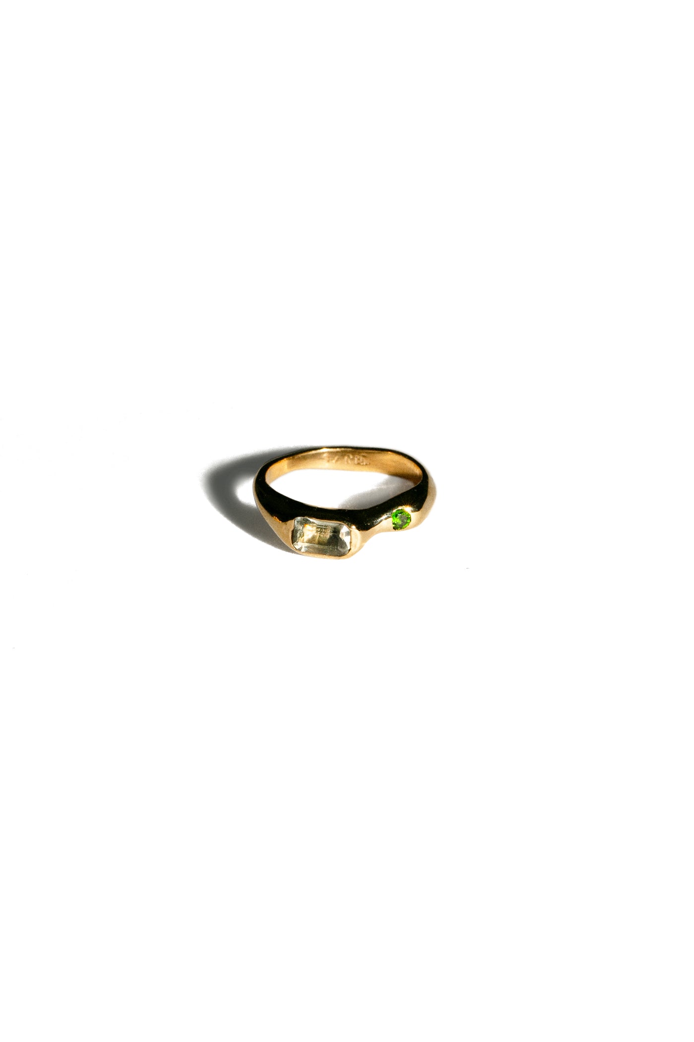 Gold Plated Bronze Mer Ring