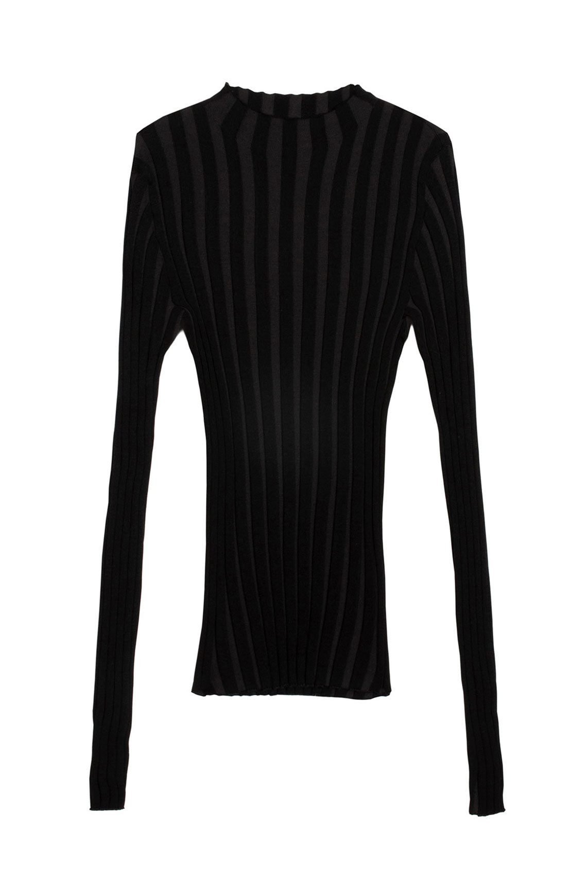 Ink Wide Rib Mock Neck