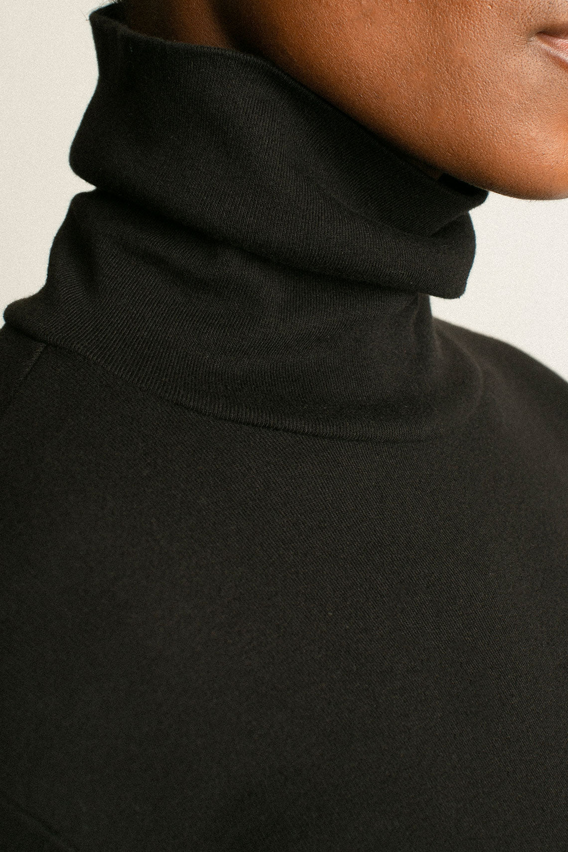 Black Turtleneck Bellevue Tee