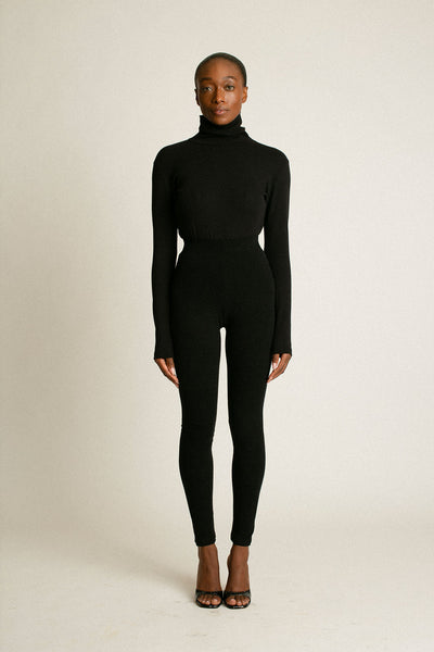 Black Turtleneck Bellevue Tee