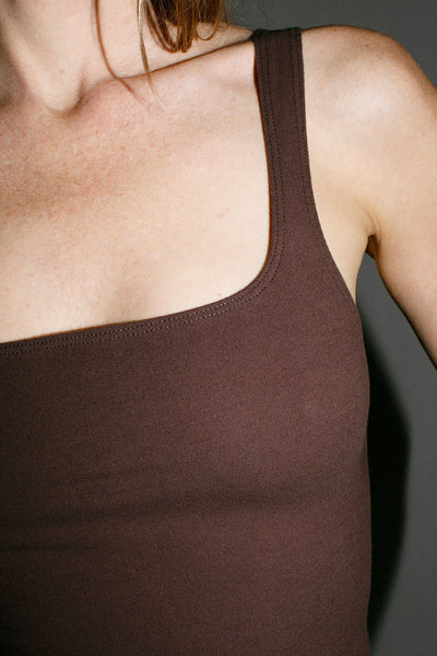 Chocolate Matisse Scoop Tank