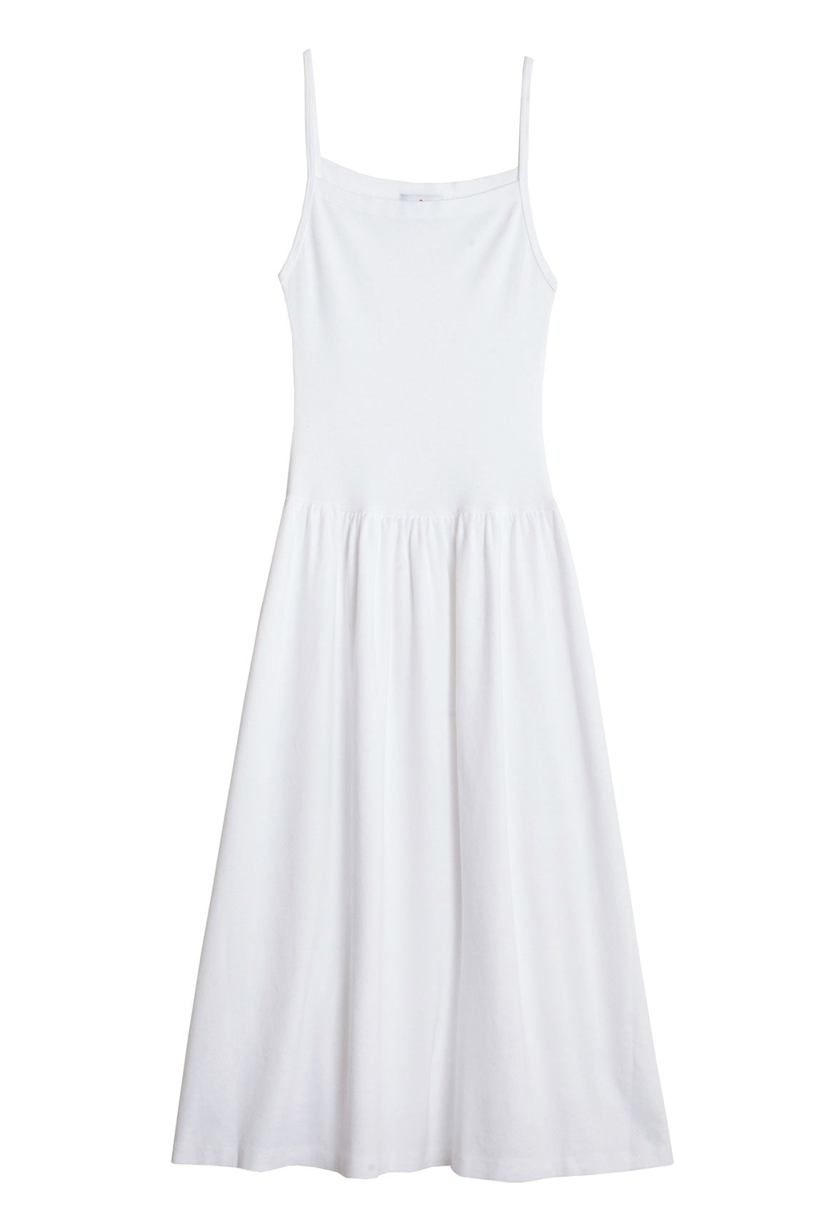 White Lapointe Drop Waist Dress
