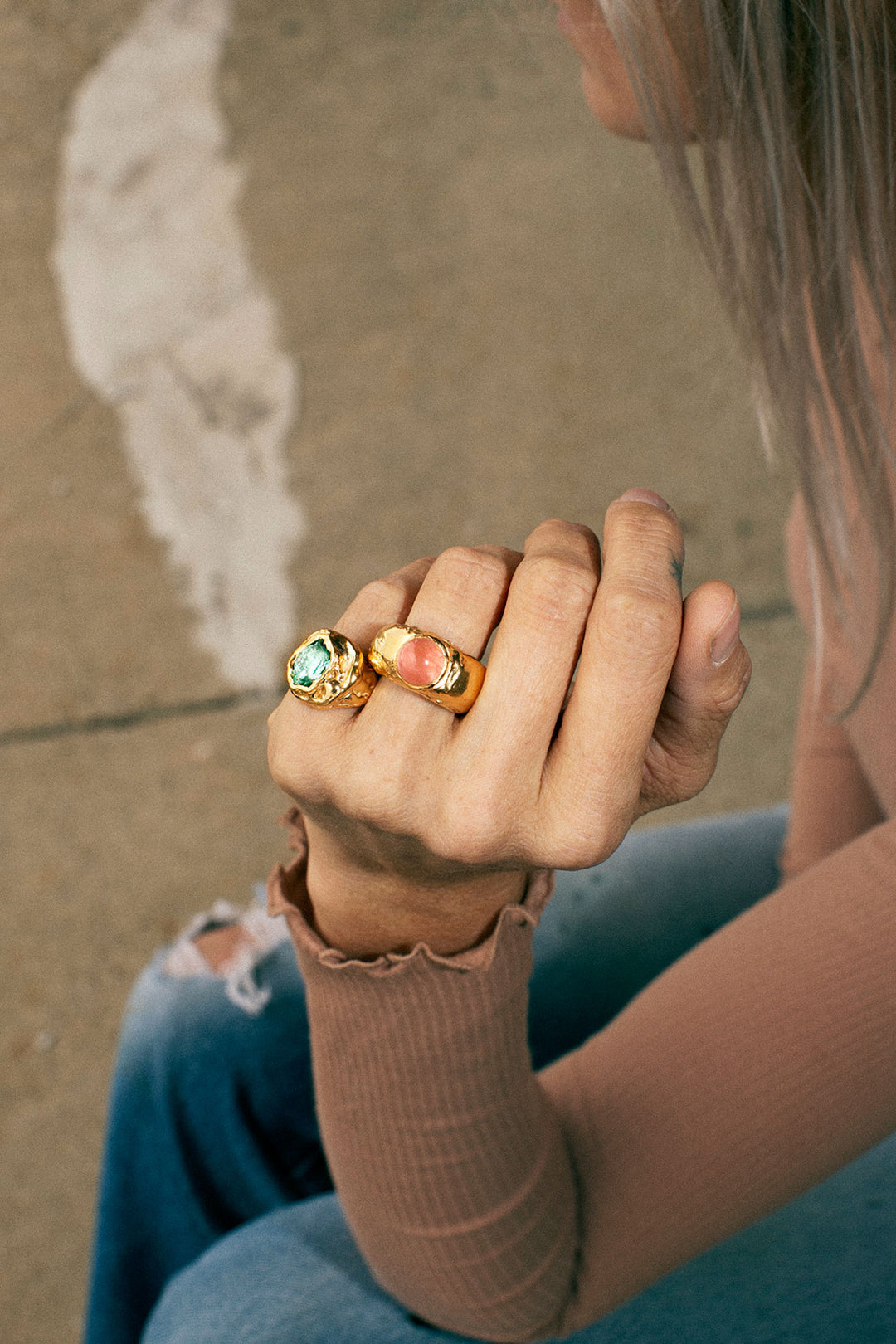 Simuero - Gold Lago Ring – BONA DRAG