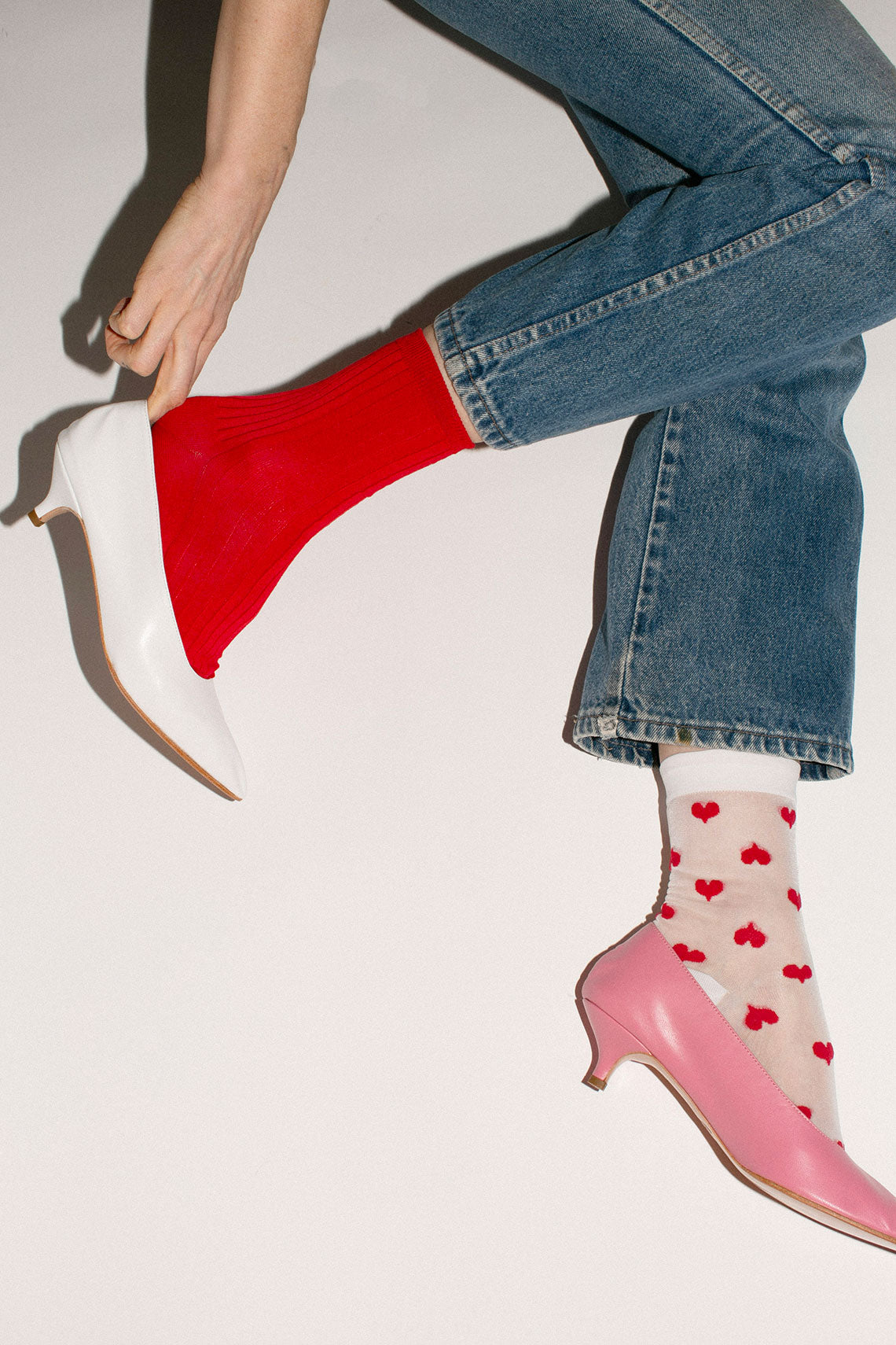 Hansel from Basel - Red Rib Sock – BONA DRAG