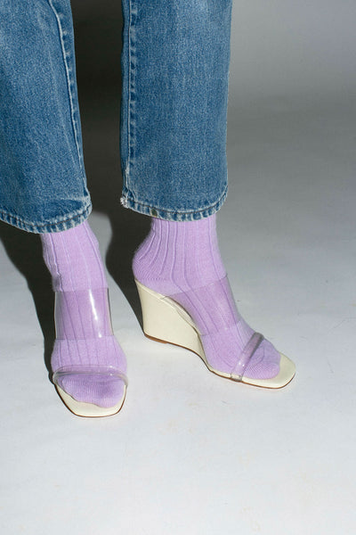 Lilac Italia Cashmere Crew