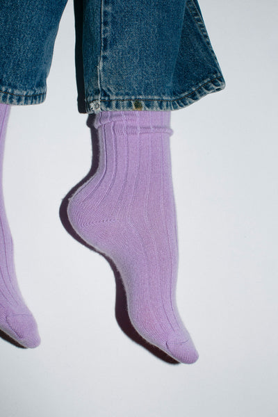 Lilac Italia Cashmere Crew