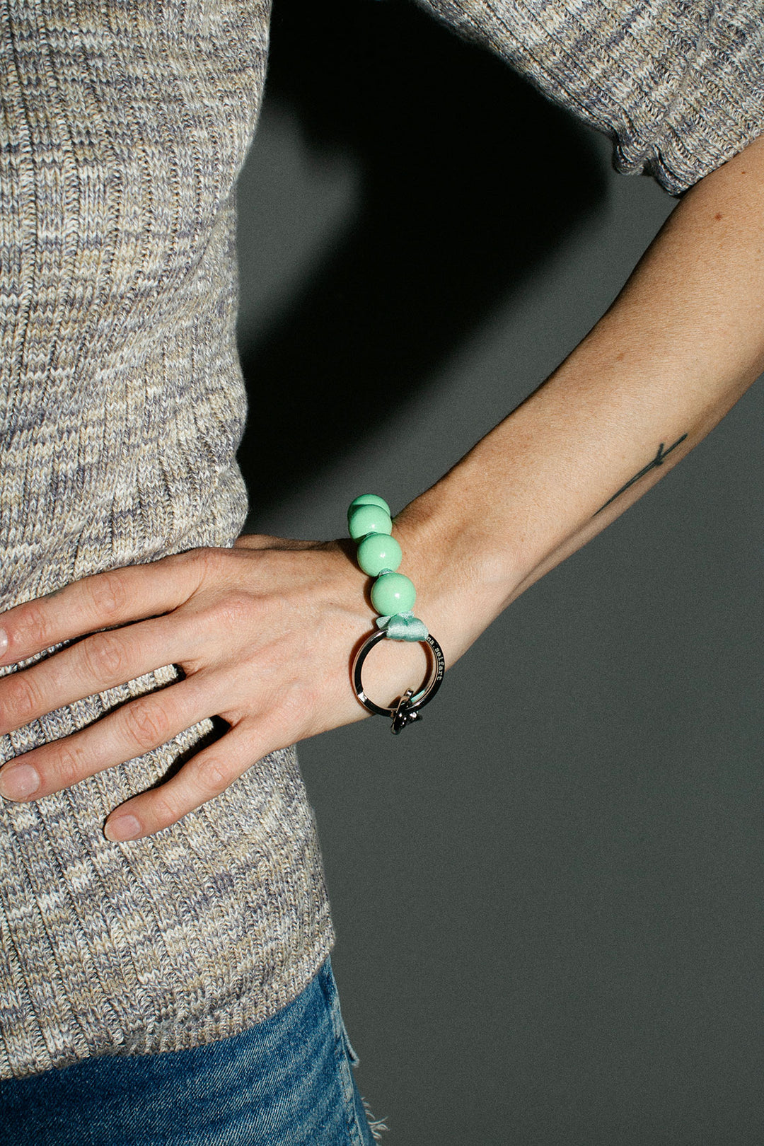 Ina Seifart - Pastel Green Dicke Perlen Short Keyholder – BONA DRAG