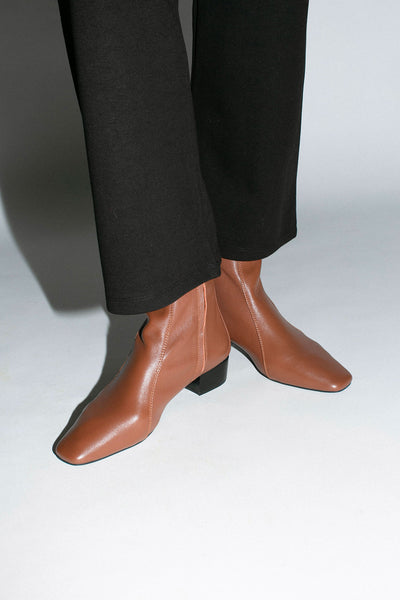 Tan Combo Ankle Boot