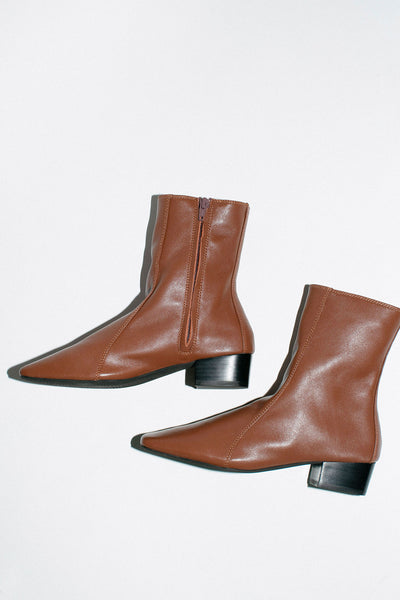 Tan Combo Ankle Boot