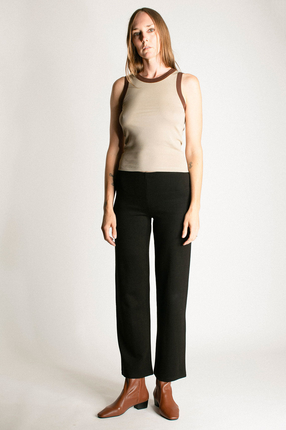 Tan Combo Ankle Boot