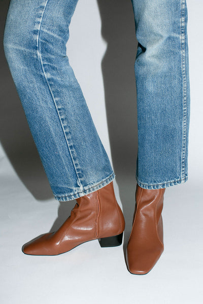 Tan Combo Ankle Boot