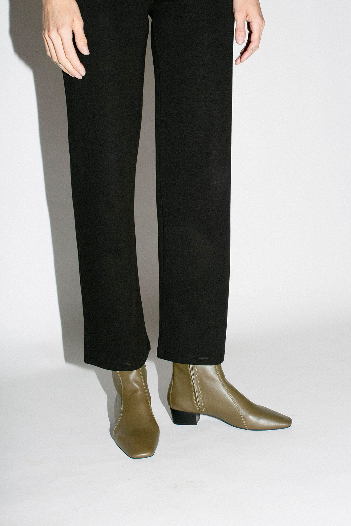 Khaki Combo Ankle Boot