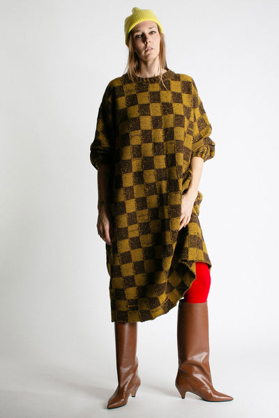 Chessboard Dixon Knit Dress