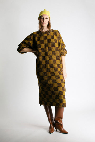 Chessboard Dixon Knit Dress