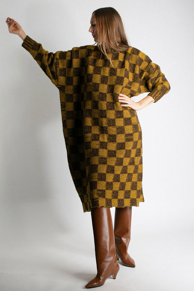 Chessboard Dixon Knit Dress