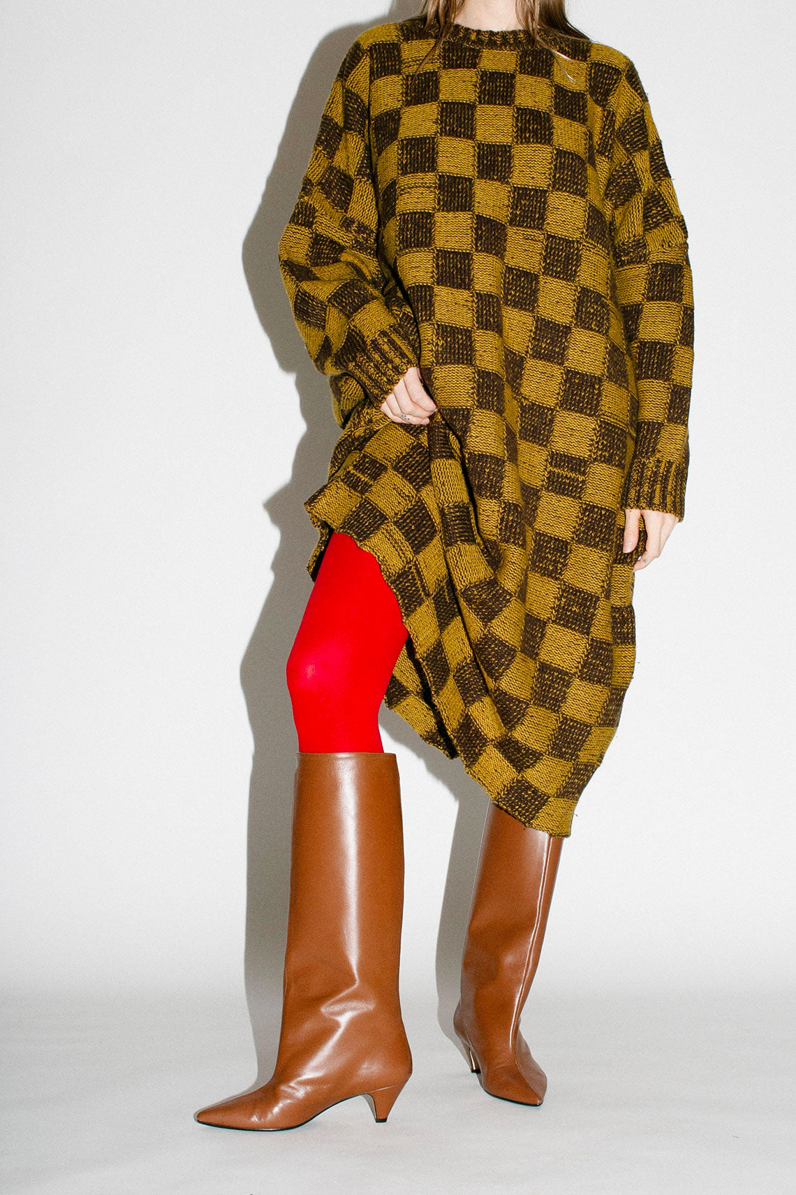 Chessboard Dixon Knit Dress